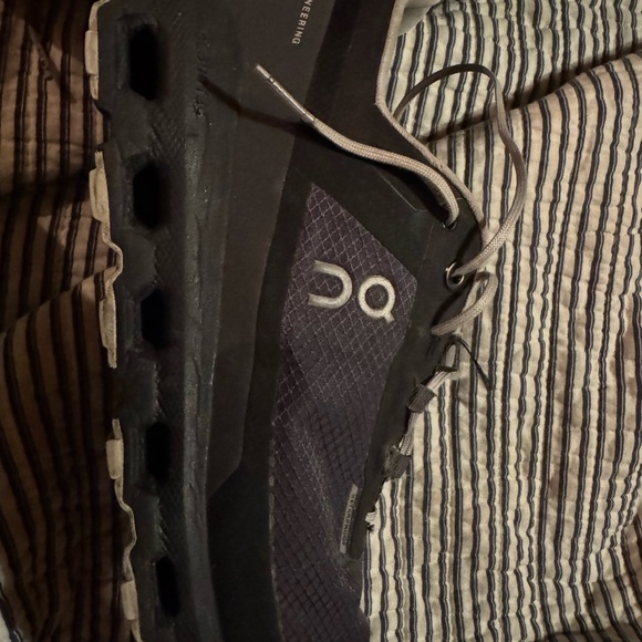 On CLOUD Black and Gray Sneakers with Supportive Sole - Picture 5 of 5